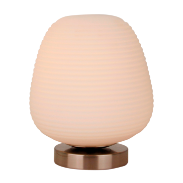 De Chericoni Costola tafellamp combineert transparant glas en strak metaal in een modern design van Ø21 cm. Echte eyecatcher!