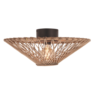 Grote Nature Capello plafondlamp van Chericoni, Ø50 cm, natuurlijke afwerking