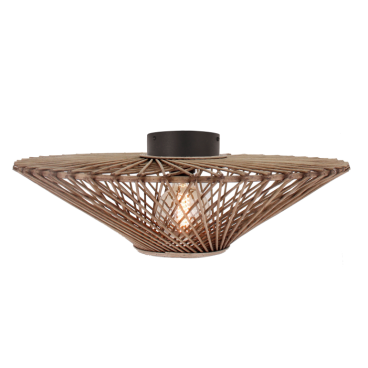 Moderne plafondlamp Capello – 1 lichts – E27 fitting in natuurkleur
