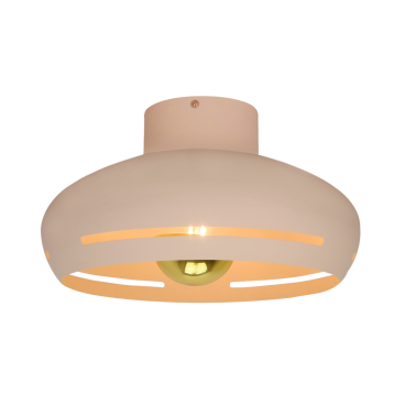 Striscia plafondlamp – Ø35 cm – wit – 1 lichts – metalen design – E27