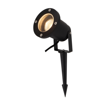 Moderne zwarte outdoor spotverlichting – Ray 1-lichts